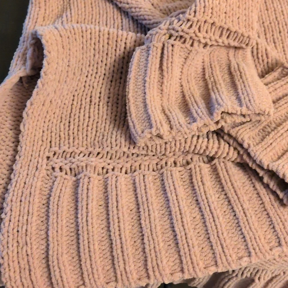 Aerie Women's Sweater Brown Turtle Neck Chenille Oversized Size Small